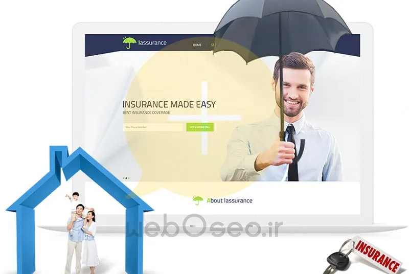 طراحی وب سایت شرکت بیمه